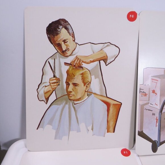 Peabody 60s People at home (6) cards Vintage Artwork - Picture 4 of 11